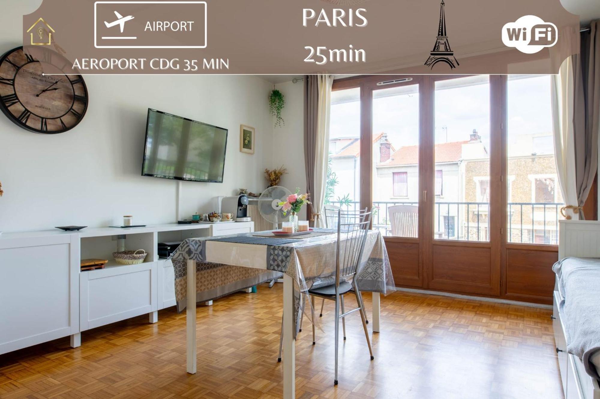 Appart Hotel - Le Nid - 25Min Paris Romainville Εξωτερικό φωτογραφία