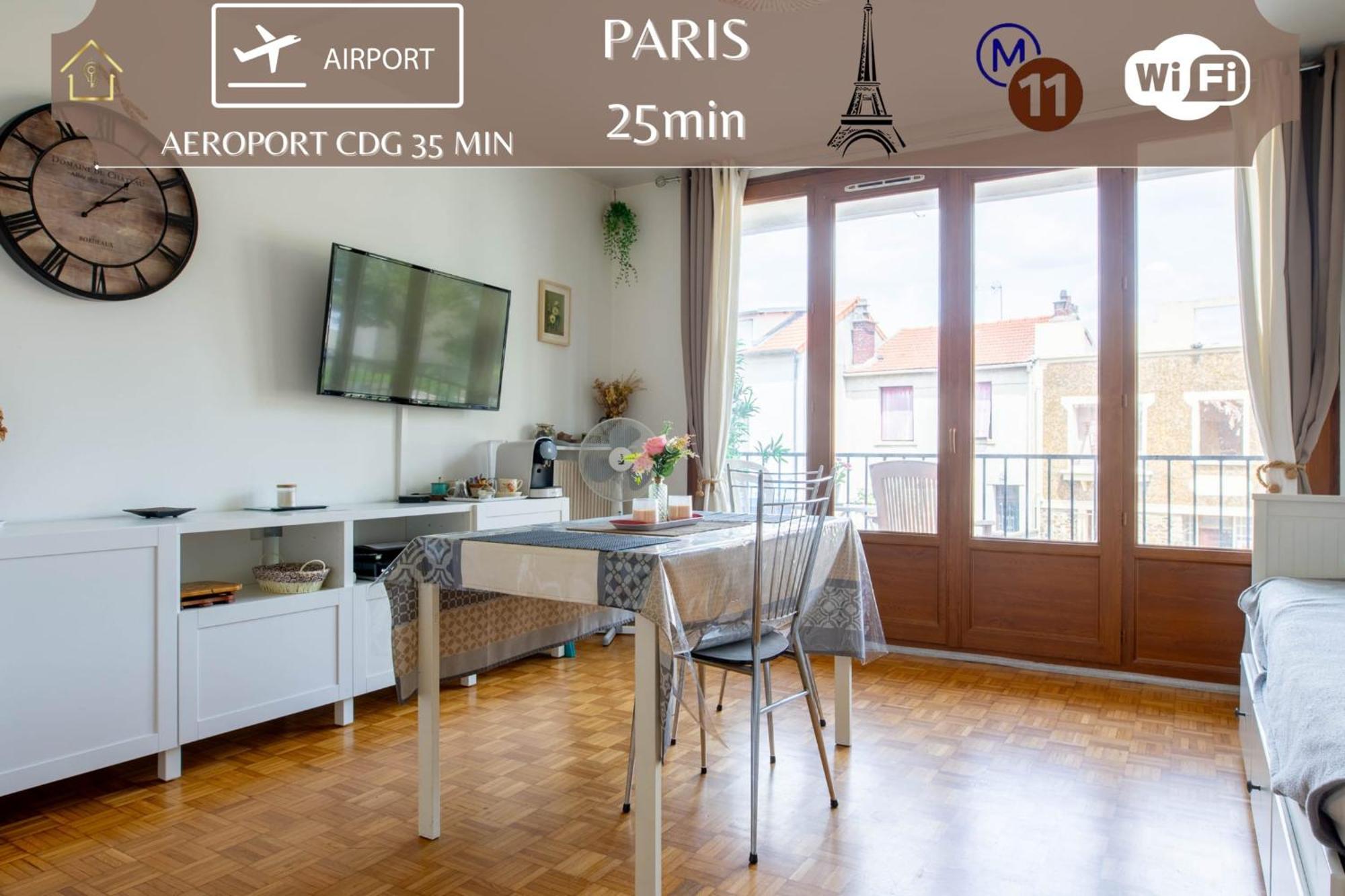 Appart Hotel - Le Nid - 25Min Paris Romainville Εξωτερικό φωτογραφία